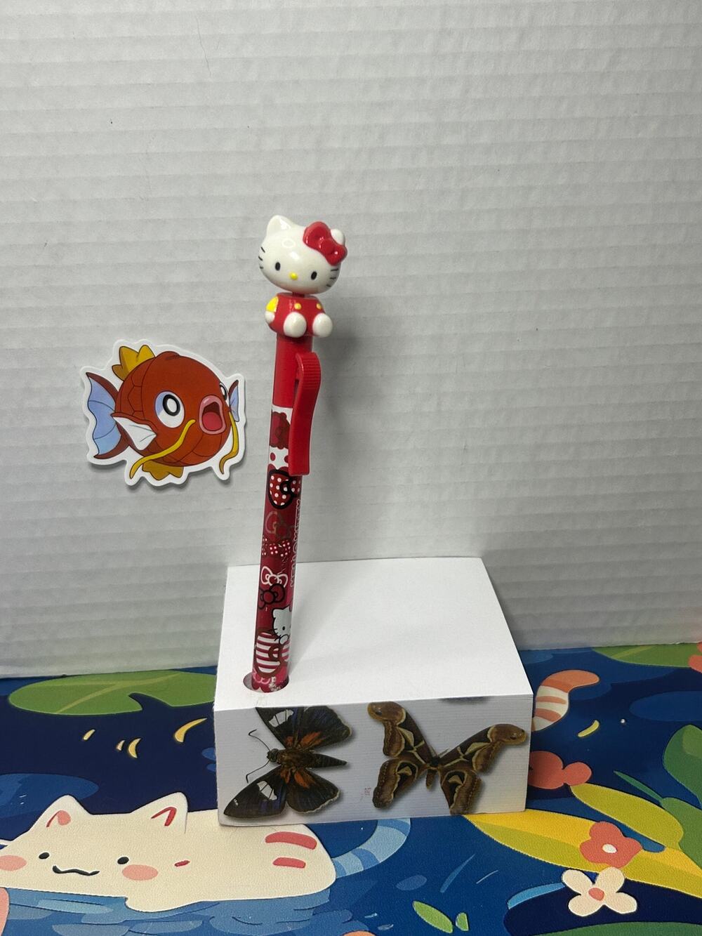 Vintage Sanrio 2010 Hello Kitty Mechanical Pencil Red Bobble Head